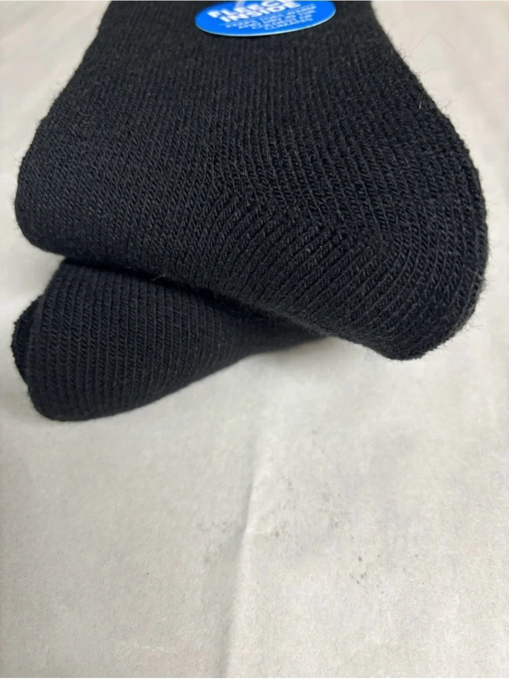 New Columbia Socks Men’s 2 Pair Black Warm Fleece Socks Activewear Casual Active
